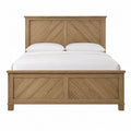 Cama de madera de roble con colchón y almohadas, 200x150x100 cm
