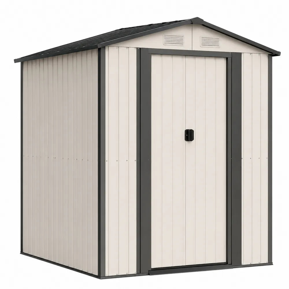 Caseta de almacenamiento metálica de acero galvanizado 213x130x185 cm