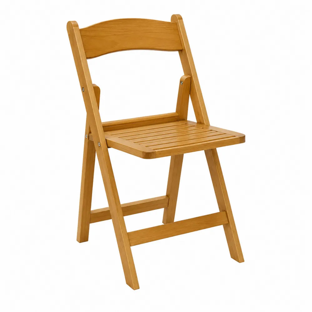 Silla plegable de madera de haya 85x45x50 cm