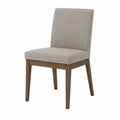Silla de tela poliéster con patas de madera, 60x50x85 cm