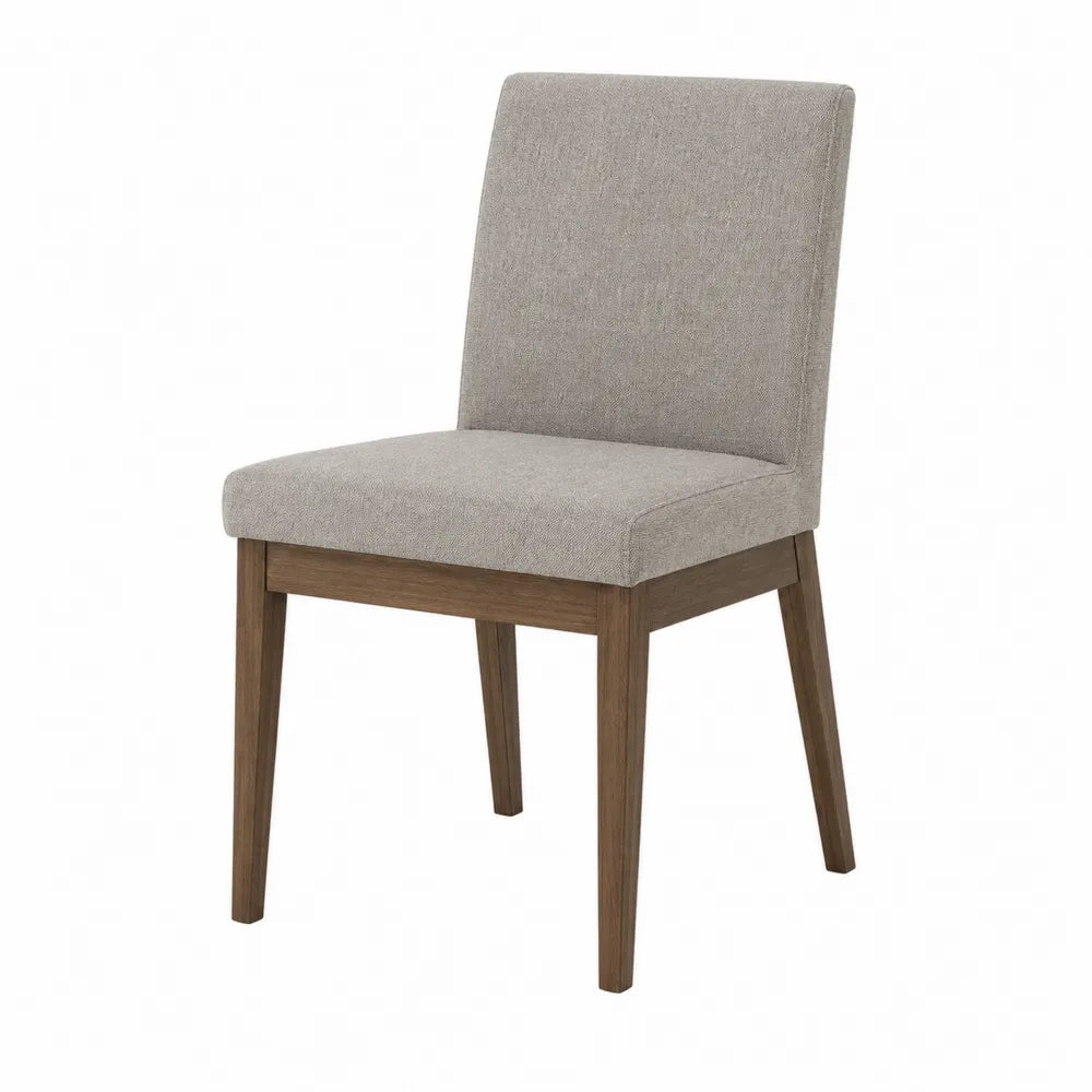 Silla de tela poliéster con patas de madera, 60x50x85 cm