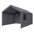 Carpa Exterior de Acero y Polietileno Gris 3x4 m